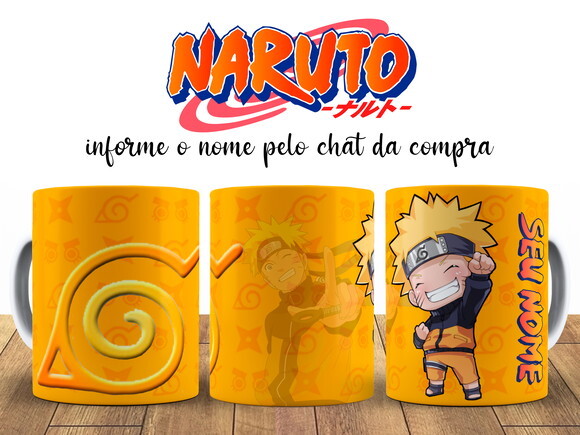 Kit Personalizado Naruto com Nome
