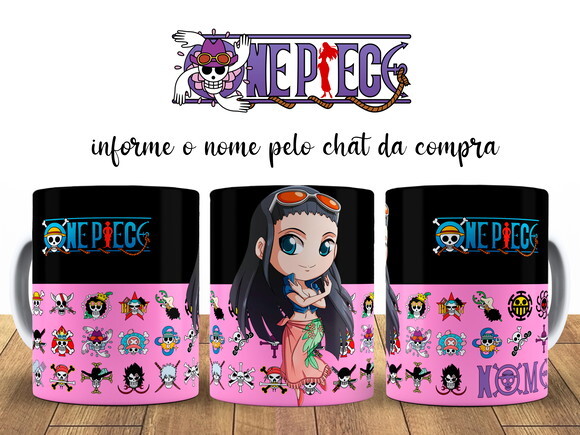 Kit Personalizado One Piece Nico Robin com Nome