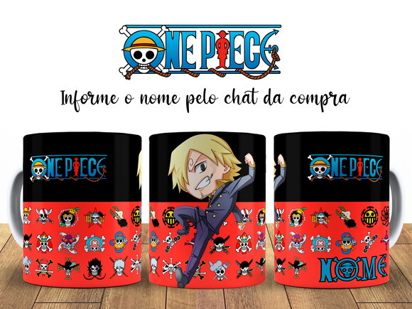 Kit Personalizado One Piece Sanji com Nome