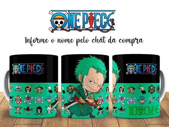 Kit Personalizado One Piece Zoro com Nome