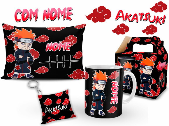 Kit Personalizado Pain Akatuski com Nome