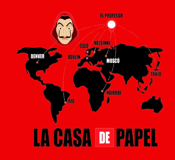 Kit Personalizado Para Presente Seriado La Casa de Papel #1