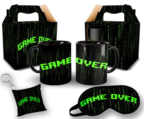Kit Personalizado para Presente Tema Game Over #1