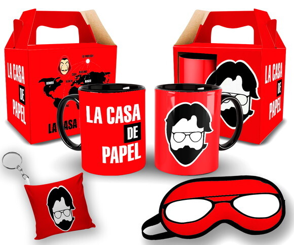 Kit Personalizado Para Presente Seriado La Casa de Papel #1