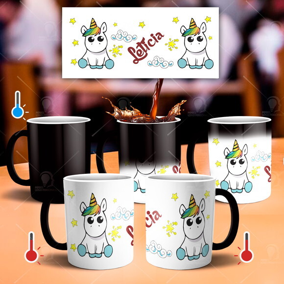 Kit personalizado Unicórnio com Nome