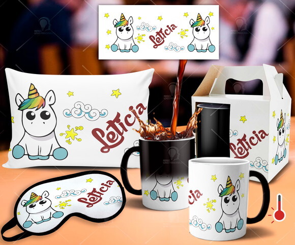Kit personalizado Unicórnio com Nome