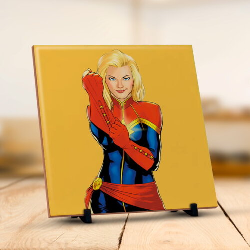 Azulejo Decorativo Capitã Marvel 20x20 cm #1!!!