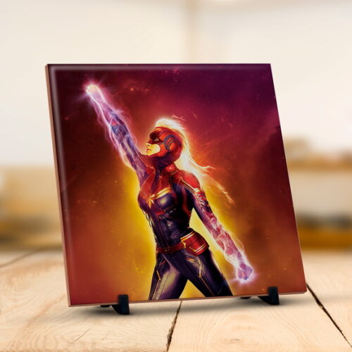 Azulejo Decorativo Capitã Marvel 20x20 cm #1!!!