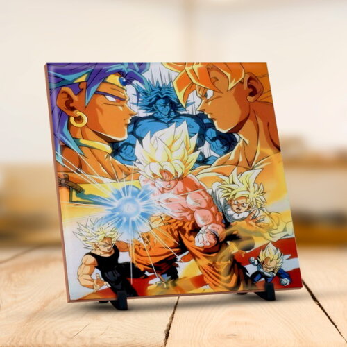 Azulejo Personalizado Dragon Ball Z Super Goku E Cia #2