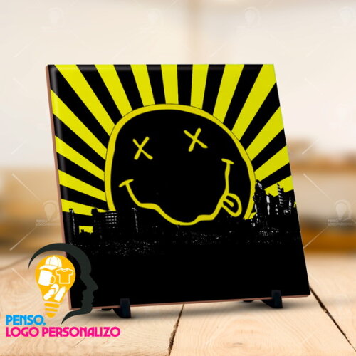 Azulejo Personalizado Rock Nirvana - Mod 001