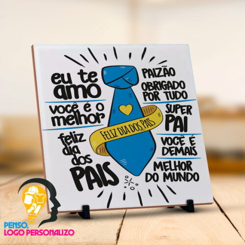 Azulejo Presente Feliz dia dos pais