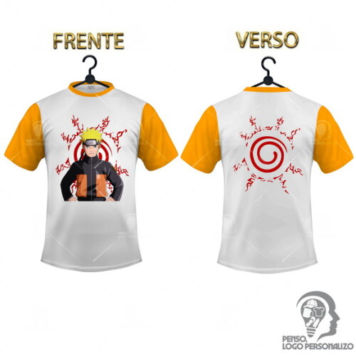 Camisa Raglan Naruto Shippuden Personalizada Mod004
