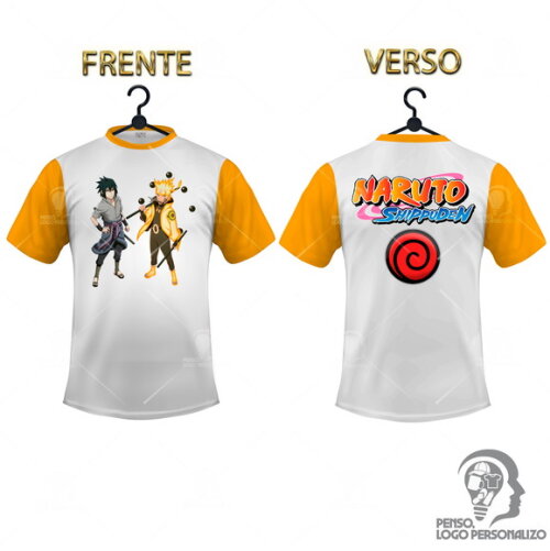 Camisa Raglan Naruto Shippuden Personalizada Mod008