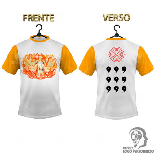 Camisa Raglan Naruto Shippuden Personalizada Mod009