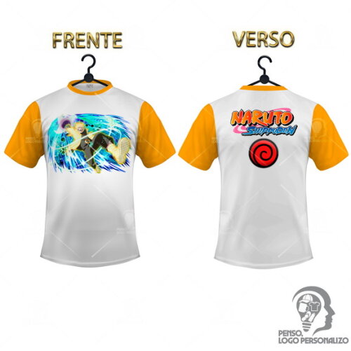 Camisa Raglan Naruto Shippuden Personalizada Mod014