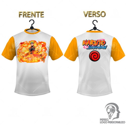 Camisa Raglan Naruto Shippuden Personalizada Mod016