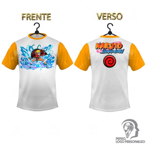 Camisa Raglan Naruto Shippuden Personalizada Mod017