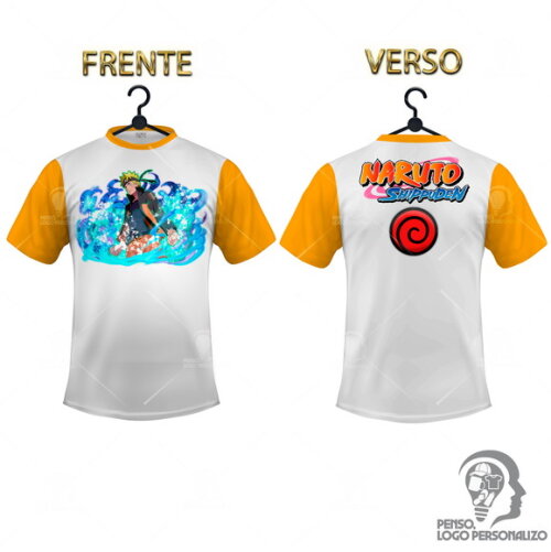Camisa Raglan Naruto Shippuden Personalizada Mod020