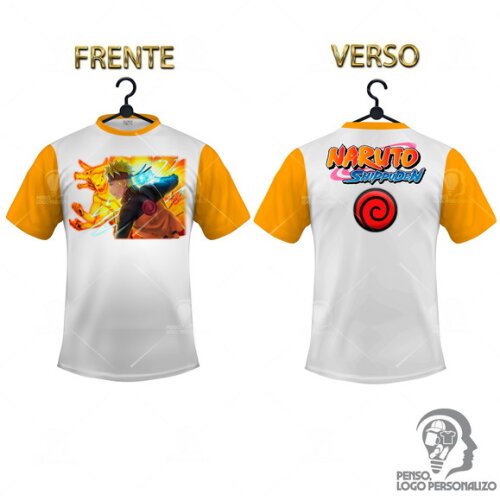 Camisa Raglan Naruto Shippuden Personalizada Mod021