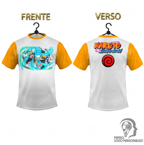 Camisa Raglan Naruto Shippuden Personalizada Mod024