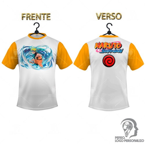Camisa Raglan Naruto Shippuden Personalizada Mod025