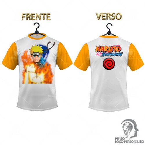Camisa Raglan Naruto Shippuden Sasuke Personalizada Mod012