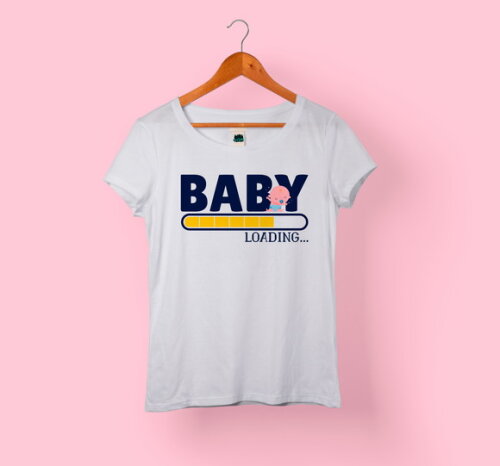 Camiseta Babylook Gestante Grávida Vários Modelos - Mod 001