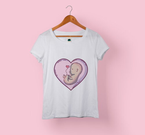 Camiseta Babylook Gestante Grávida Vários Modelos - Mod 011