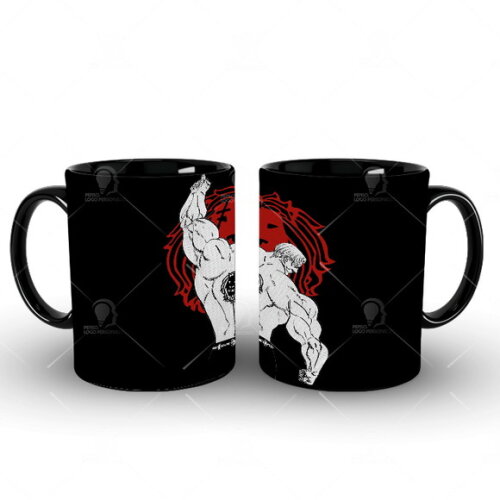 Camiseta E Caneca Personalizada Escanor Nanatsu No Taizai
