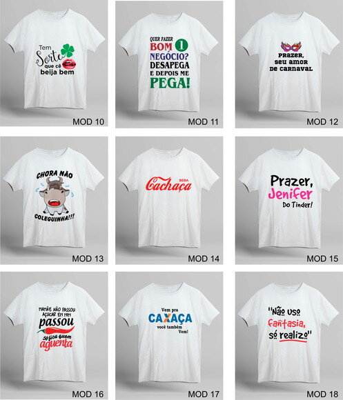 Camiseta Personalizada Carnaval Frases Fotos Divertidas #008