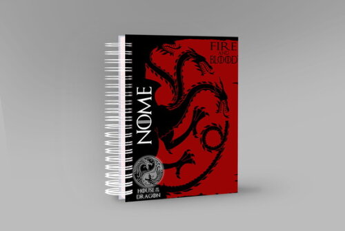 Caneca + Kit Agenda House Of The Dragon Com Nome