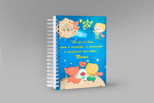 Caneca + Kit Agenda o Pequeno Príncipe com Nome