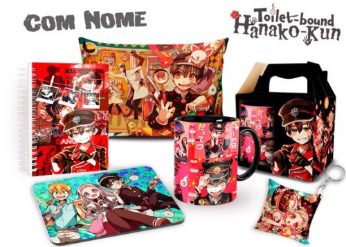 Caneca + Kit Agenda Toilet-bound Hanako-kun com Nome