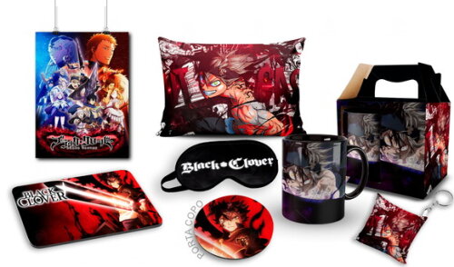 Caneca + kit Black Clover com Nome