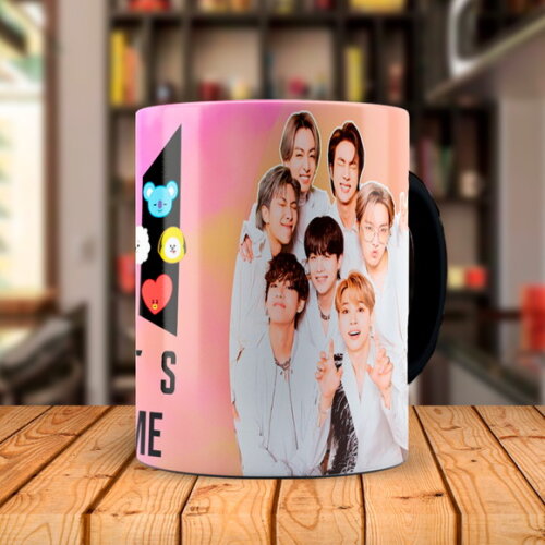 Caneca + Kit com Agenda Bts K-pop Personalizada com Nome
