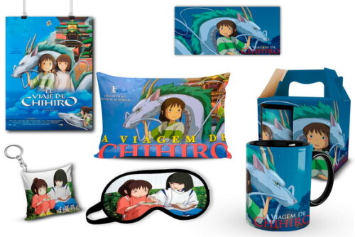 Caneca + Kit Desenho A Viagem de chihiro - Mod 003