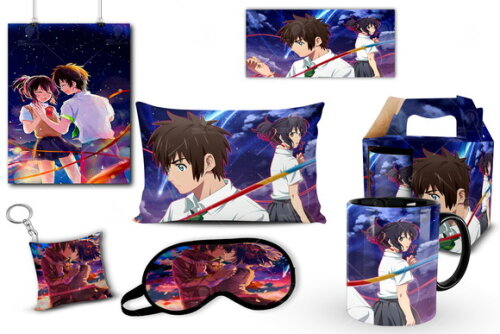 Caneca + Kit Geek Anime Your Name Netflix - Mod 002