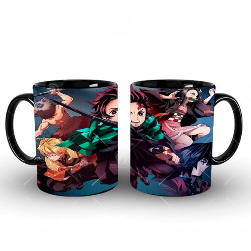 Caneca + Kit Geek Demon Slayer Kimetsu No Yaiba - Mod 001