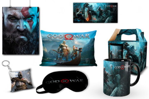 Caneca + Kit Geek Jogo God Of War Kratos - Mod 002