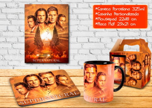 Caneca + Kit Geek Série Supernatural