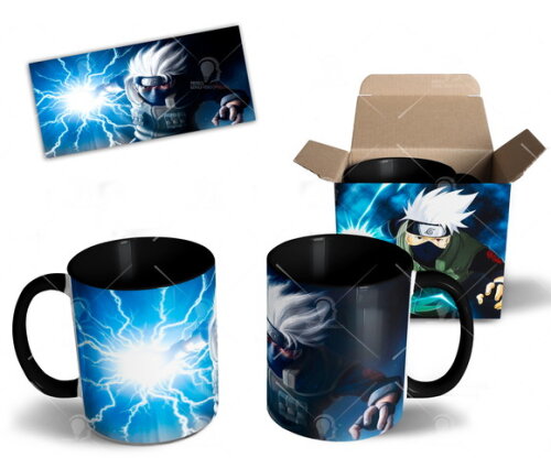 Caneca + Kit Kakashi Anime Naruto Shippuden - Mod 005