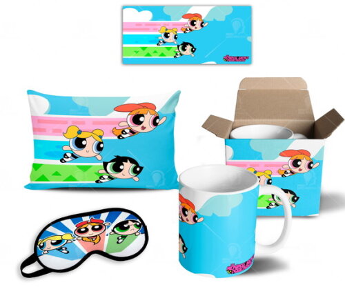 Caneca + Kit Meninas Super poderosas - Promoção - Mod 003