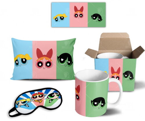 Caneca + Kit Meninas Super poderosas - Promoção - Mod 001