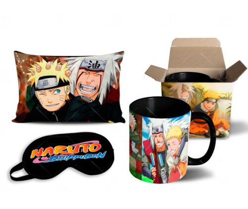 Caneca + Kit Naruto e Jiraya - Mod 006