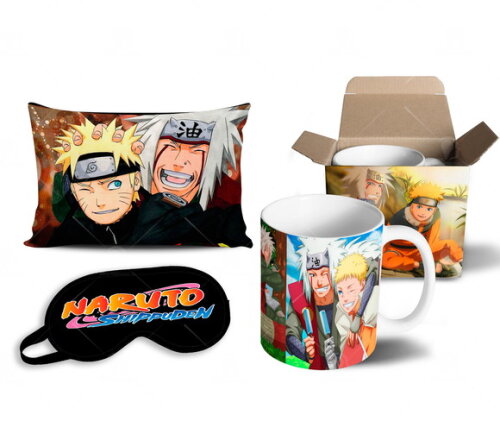 Caneca + Kit Naruto e Jiraya - Mod 003