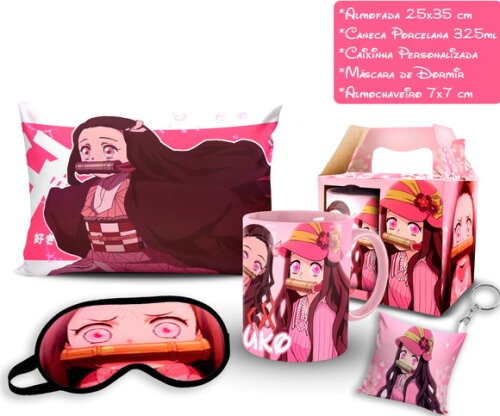 Caneca + Kit Nezuko Demon slayer - Mod 003