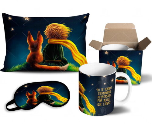 Caneca + Kit O Pequeno Príncipe - Mod 003