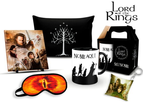 Caneca + Kit Personalizado Filme O Senhor do Anéis