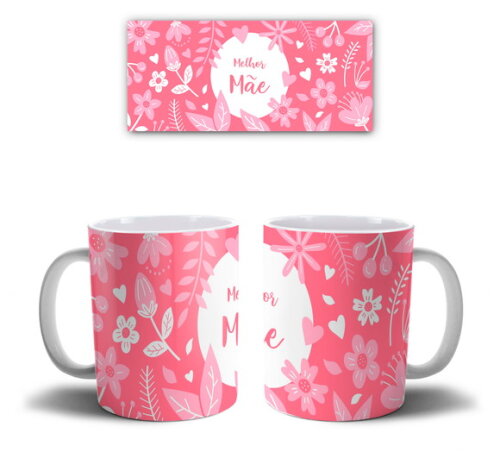 Caneca + Kit Personalizado Feliz dia das Mães - Mod 031