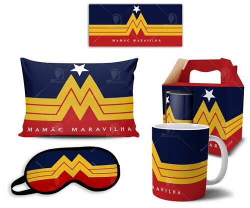 Caneca + Kit Personalizado Feliz dia das Mães - Mod 026